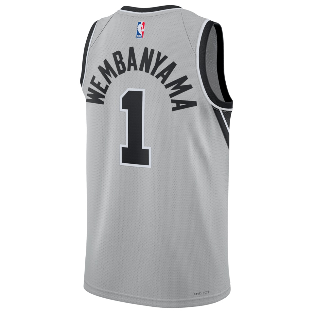 Victor Wembanyama San Antonio Spurs Jordan Brand Unisex Swingman Jersey - Statement Edition - Silver-Pro Kit Vault | Brand New 26/27 Sports Jerseys